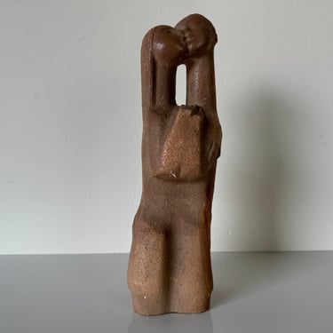 1970's  Chuck Dodson Embracing Couple Sculpture 