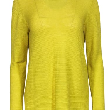 Eileen Fisher - Bright Yellow Linen Sweater Sz S