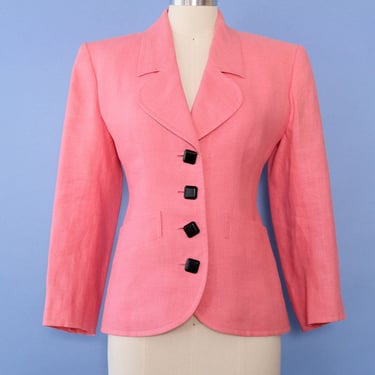 YSL Power Pink Hourglass Blazer S/M