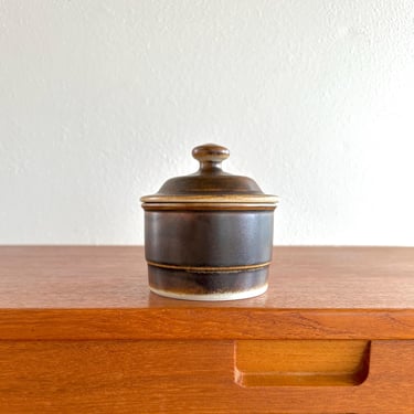 Porsgrund Norway Lava sugar bowl with lid / 1970s vintage tea service / Eyestein Sandnes design serving dish 