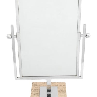 Modern Chrome Plated Articulated Tabletop Mirror