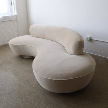 Vladimir Kagan Cloud Sofa for Directional in Mohair