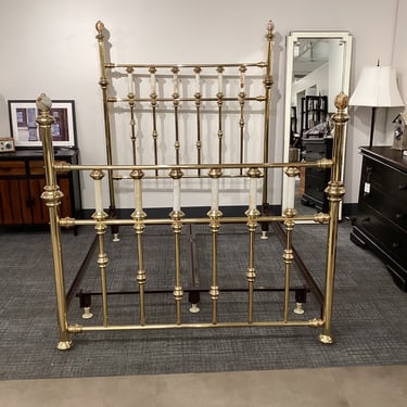 Queen Brass Bed (B047)