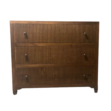 Ribbed Wood Dresser, France, 1950&#8217;s