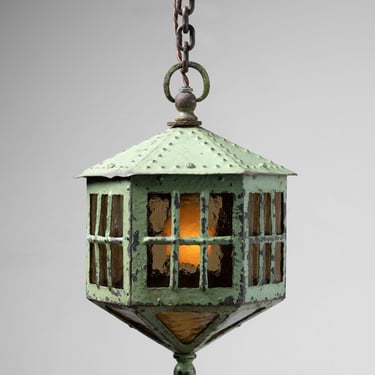 Hexagonal Outdoor Lantern