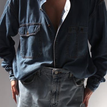 Vintage Worn Denim Button Down