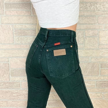 Wrangler Forest Green Western Jeans / Size 27 