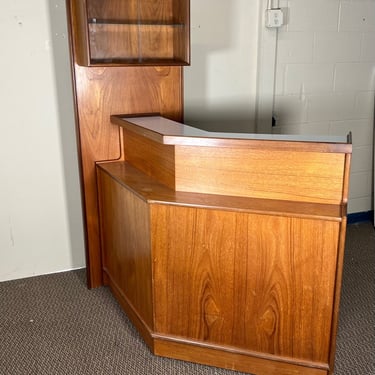 Mid Century Modern Teak Cocktail Home Bar By Turnidge 