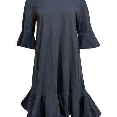 Dorothee Schumacher - Navy Cropped Sleeve Shift Dress Sz 2