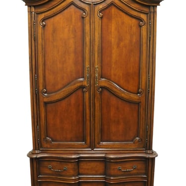 HICKORY CHAIR Co. Solid Walnut Country French Provincial 49" Clothing / Media Armoire 