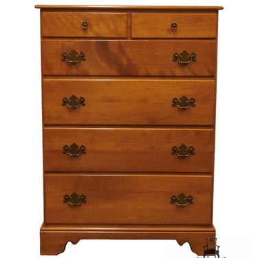 ETHAN ALLEN Heirloom Nutmeg Maple Colonial Early American 33" Chest of Drawers 10-5014 