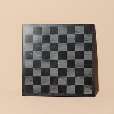 Mini Stone Chessboard, Stone Checkered Tile, Stone Decor 