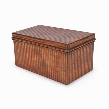 Solid Copper Storage Box Vintage Small Size 