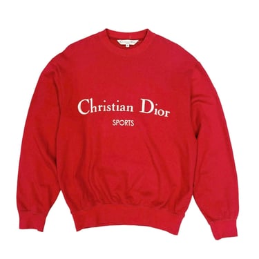 Dior 'Sports' Red Crew Sweatshirt