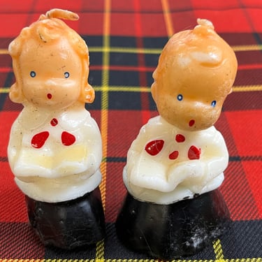 Gurley Christmas caroler candles vintage singing pair instant collection holiday decoration 