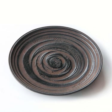 13.5cm / Hand Carved Wooden Plate | Sanuki-Bori | Japanese Craft 