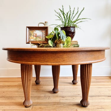 Chunky Oak Antique Coffee Table