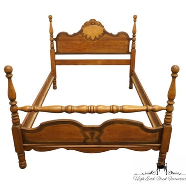 Vintage Antique HELMER'S FURNITURE Art Deco French Provincial Mahogany Full Size Bed 1900 