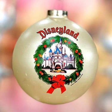 VINTAGE: Walt Disney Productions Christmas Ball Ornament - Disney World - Collectable 