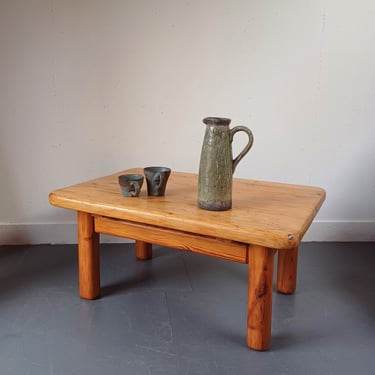 Pine Coffee Table, 1970s, Rainer Daumiller Style