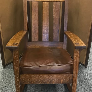 Limbert Mission Oak Rocking Chair 