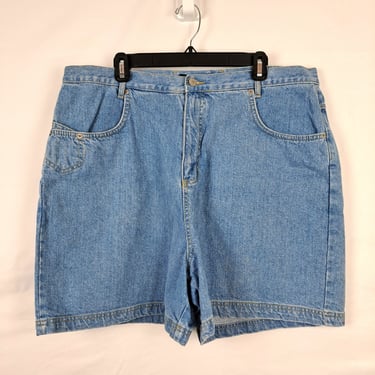 Vintage 1990s High Waist Denim Shorts, Size 