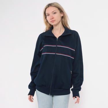 80s Track Jacket Navy Blue Red White Blue | Shop Exile - Tucson