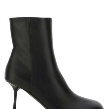 Balenciaga Women Black Leather Lady Ankle Boots