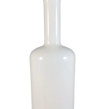 White Vase by Otto Brauer for Holmegaard, 1960s