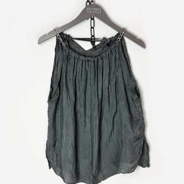 Silk Tank with Chain Detail