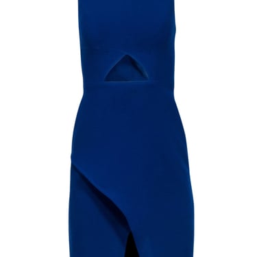 BCBG Max Azria - Cobalt Asymmetrical Dress with Cutout Sz 0