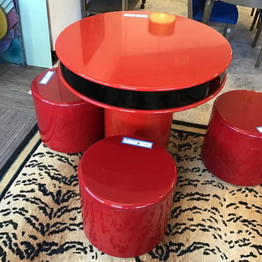 80’s Deco Revival Table & Stools (Seattle)