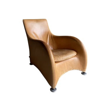 Vintage Leather Chair, Gerard van den Berg, NL, 1980&#8217;s