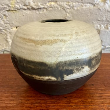 Orb Shaped Studio Pottery Vase