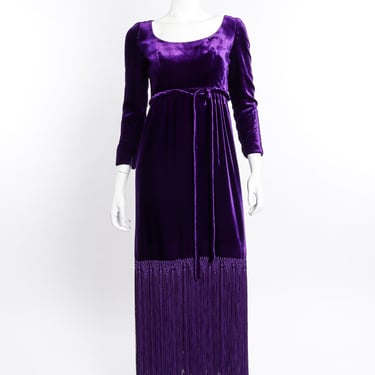 Velvet Fringe Dress