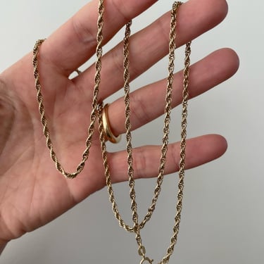 XL 14k twisted rope chain