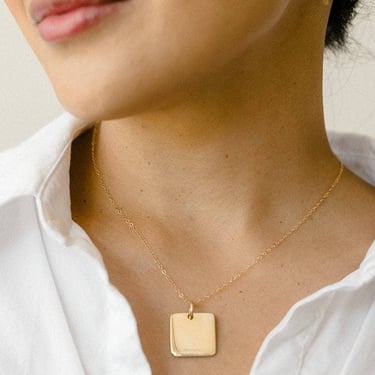 Abby Alley | Square Pendant Necklace