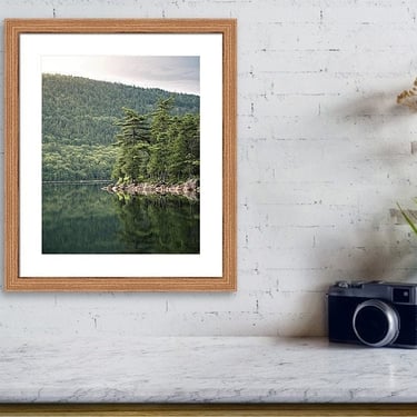 Forest Print, Acadia National Park Wall Art, Maine Print, Mountain Lake Print, Tree Photography, Travel Wall Art, Jordan Pond Photo, Nature 