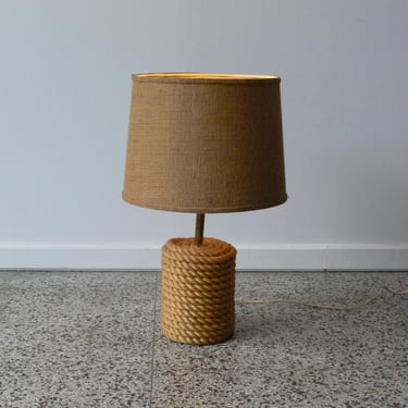 Vintage Twisted Rope Table Lamp Inspired by Audoux-Minet 