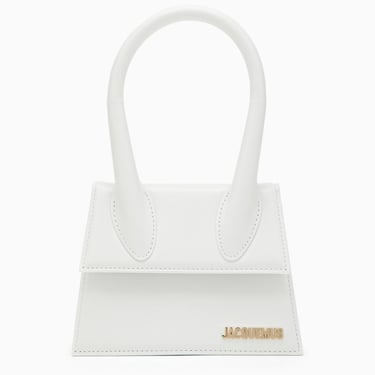 Jacquemus Le Chiquito Moyen White Leather Bag Women