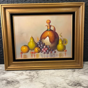 Still Life Painting by W Lewis Signed