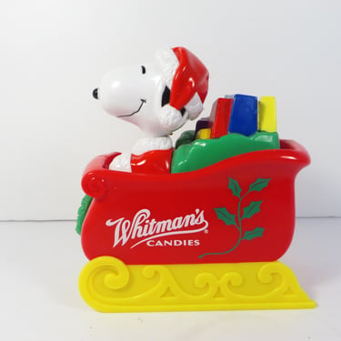 Vintage Snoopy Christmas Bank Whitman's Candies 