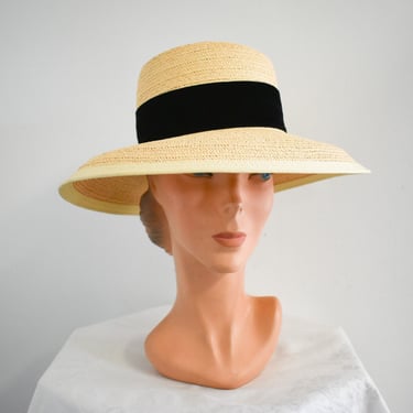 1960s Ann Marie Straw Sun Hat 
