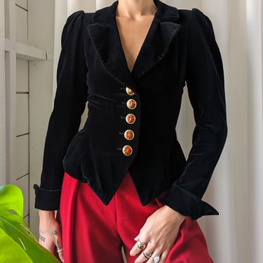 70s YSL Balloon Sleeve Blouse