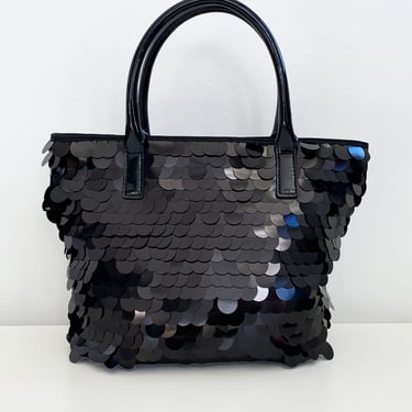 Black Payette Sequin Bag