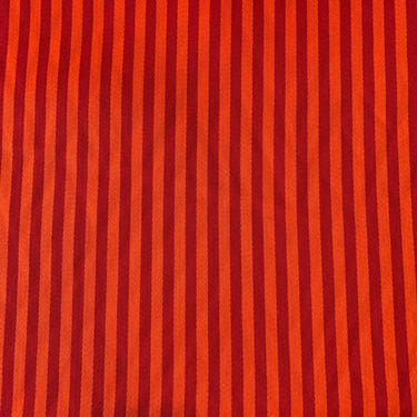 7 Yards of Maharam Alexander Girard Toostripe Fabric Orange Dark Crimson Dark 