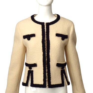 BOUTIQUE MOSCHINO- NWT Cropped Wool Blazer, Size 8