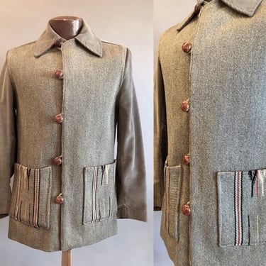 1950s Custom Chimayo Jacket / 50s Chimayo / Men's Chimayo Jacket / 1950s Jacket / Size Men's Medium 