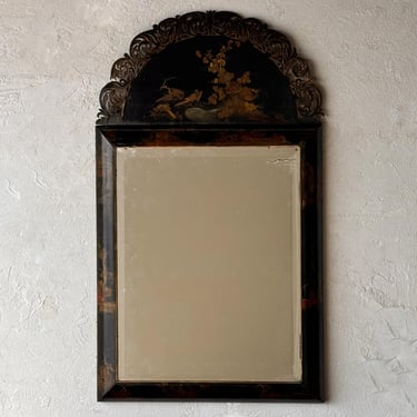 Large 17th C. William & May Japanned Mirror Circa 1690 with Provenance