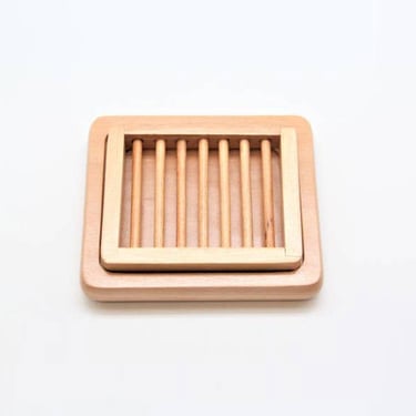 Double Layer Wooden Soap Dish